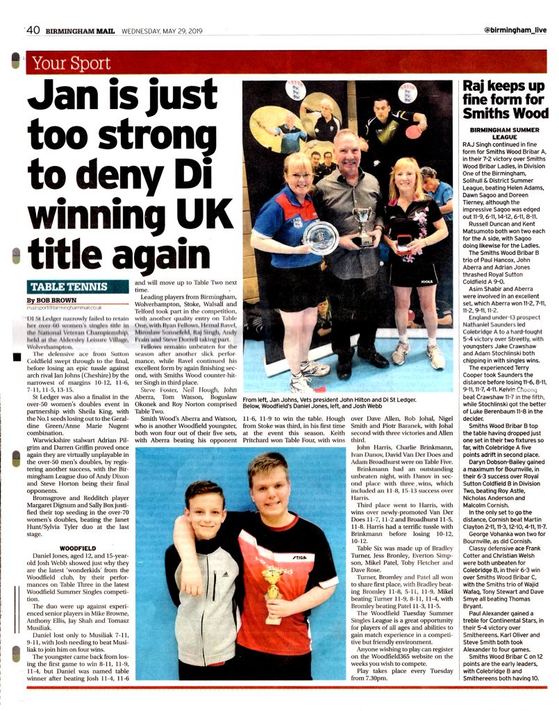 Birmingham Mail May 29th 2019